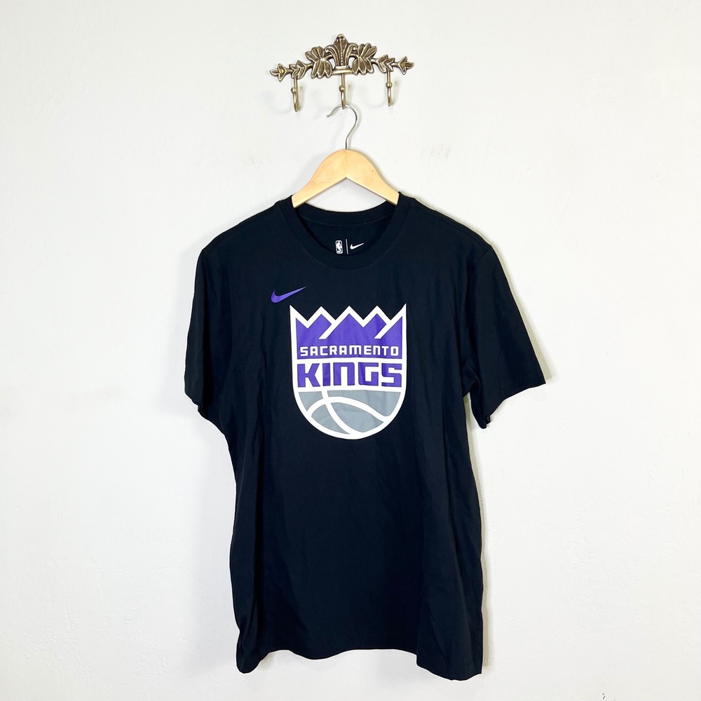 Sacramento Kings Nike NBA Basketball T-Shirt Mens Size Medium Black NEW